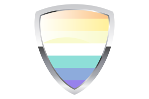 Genderfaun Shield Flag flag