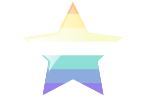 Genderfaun Flag Star Icon flag