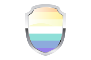 Genderfaun Shield Logo flag