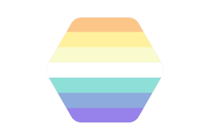 Genderfaun Flag Vector Illustration flag