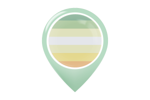 Genderflor Flag Map Pin Icon flag
