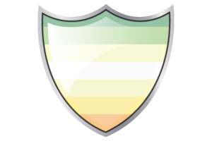 Shield with Flag of Genderflor flag