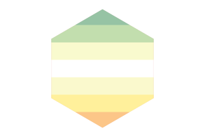 Genderflor Flag Hexagon Shape flag