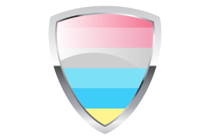 Bandera de Escudo de Genderflux flag