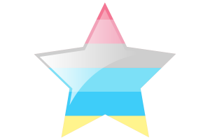 Icono de Estrella de la Bandera de Genderflux flag