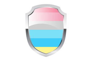 Logo de Escudo de Genderflux flag