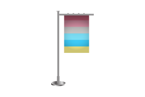 Bandera de Genderflux 3D flag