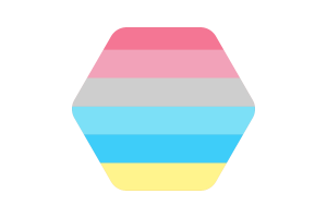 Ilustración Vectorial de la Bandera de Genderflux flag