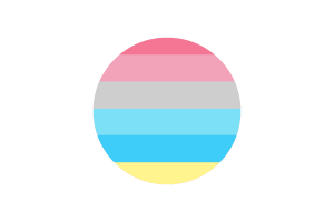 Vector de Círculo de la Bandera de Genderflux Gratis flag