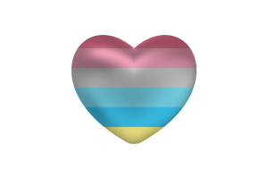 Corazón del Amor de Genderflux flag