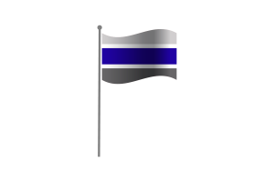 Drapeau Greygender avec écu médiéval flag