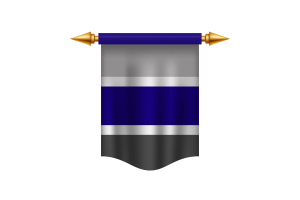 Drapeau cérémoniel Greygender vectoriel gratuit flag