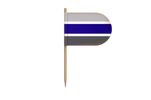 Illustration vectorielle du drapeau Greygender rectangle arrondi flag