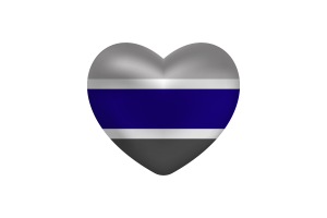 Amour de Greygender forme cœur flag