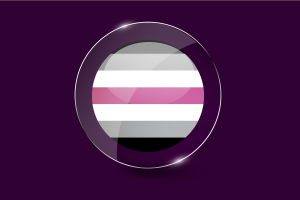 Librafemme Flag Glossy Round Button flag