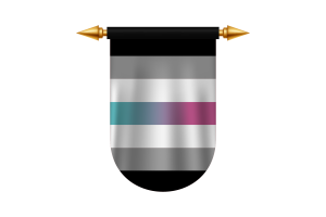 Images vecteur de l'emblème du drapeau Libragender flag