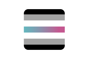 Drapeau Libragender forme carrée arrondie flag