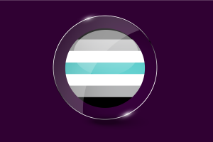 Libramasc Flag Glossy Round Button flag