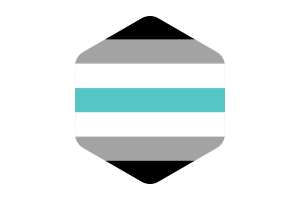 Libramasc Flag Rounded Hexagon Shape flag