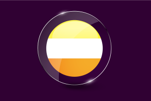 Maverique Flag Glossy Round Button flag