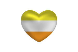 Love of Maverique Heart Shape flag