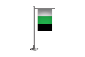 3d Neutrois Standing Flag flag