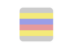 Pivotgender Flag Square Rounded Shape flag