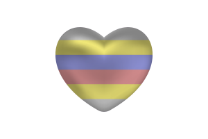 Love of Pivotgender Heart Shape flag