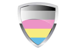 Polygender Shield Flag flag