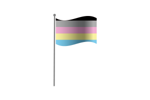 Waving Flag of Polygender flag