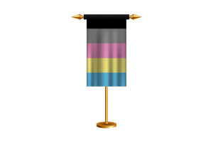 Polygender Ceremonial Flag Vector Free flag