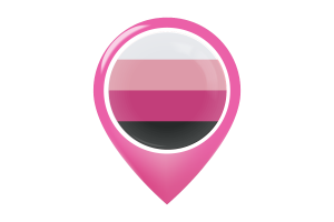 Icona della mappa della bandiera Transfemminile flag