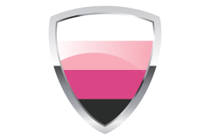 Bandiera scudo Transfemminile flag