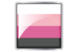 Icona quadrata della bandiera Transfemminile flag