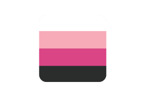 Bandiera Transfemminile forma quadrata arrotondata flag