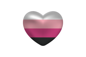 Amore per la forma a cuore Transfemminile flag