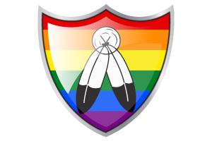 Écu avec le drapeau transmasc flag