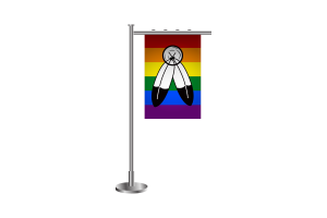 Drapeau transmasc en 3D flag