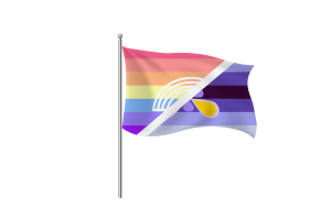 Simbolo della bandiera Xenogender flag