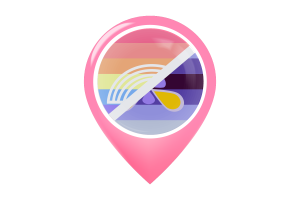 Icona della mappa della bandiera Xenogender flag