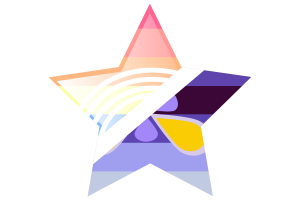 Icona stella della bandiera Xenogender flag