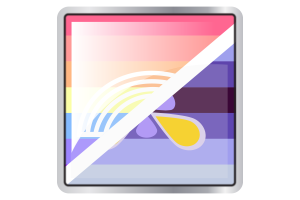 Icona quadrata della bandiera Xenogender flag