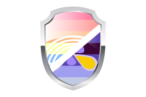 Logo scudo di Xenogender flag