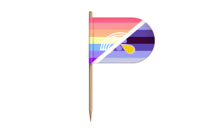 Bandiera Xenogender per scrivania, tavolo flag