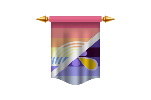 Striscione reale della bandiera Xenogender flag