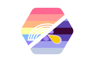 Illustrazione vettoriale della bandiera Xenogender flag