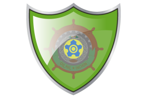 Shield with Flag of Former Incheon flag
