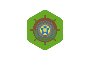 Former Incheon Flag Rounded Hexagon Shape flag