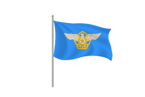Korea Air Force Flag Clipart flag