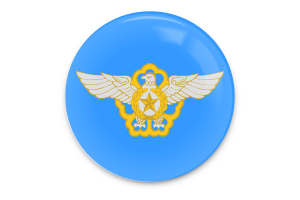 Korea Air Force Flag Vector Art flag